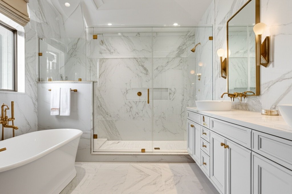 Luxury spa-like bathroom remodel Channelview 2025