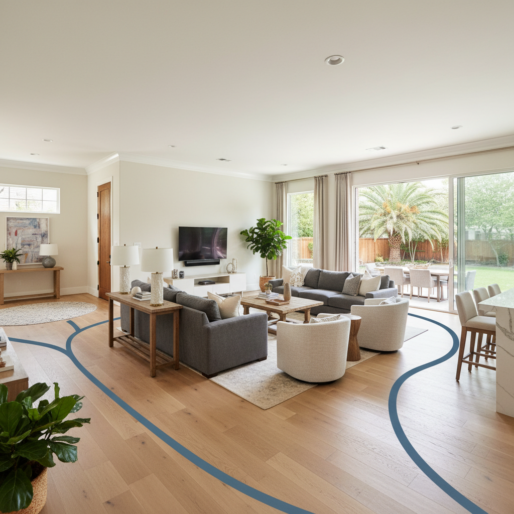 Furniture & Traffic Flow Planning - Tell Projects Channelview TX